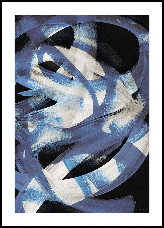 Abstract Brush Strokes 128 Plakat