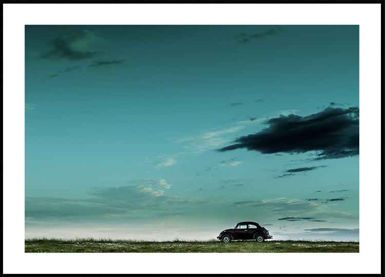 The Red VW Beetle Plakat