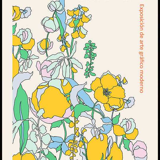 Exhibition of modern graphic art Madrid Plakat