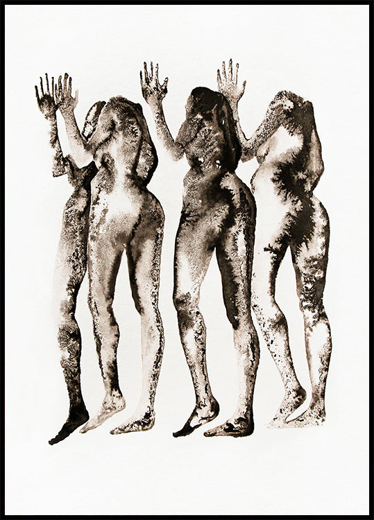 4 Figures (headless) Plakat