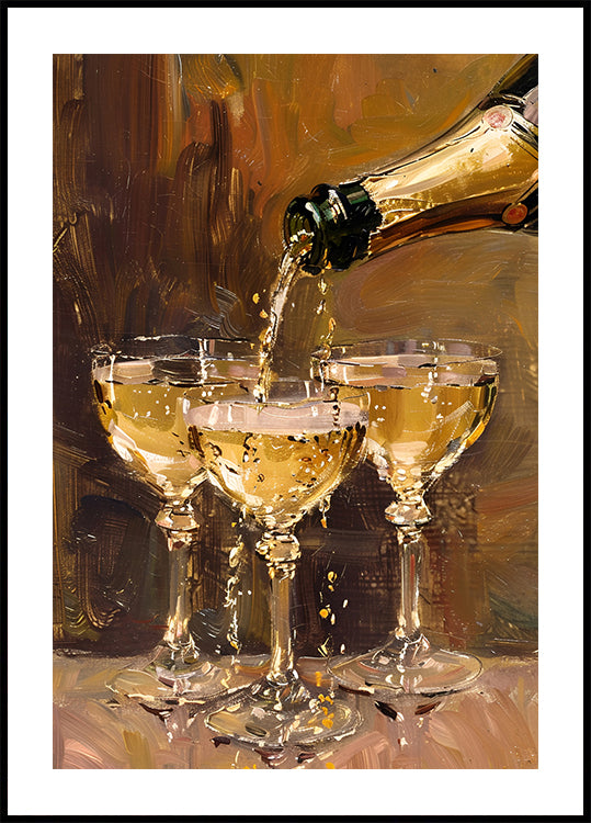 Vintage Champagne Plakat