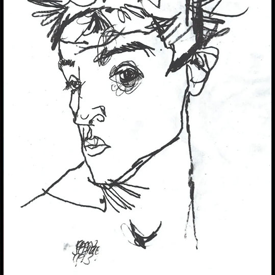 Egon Schiele Self-Portrait 1902 Plakat