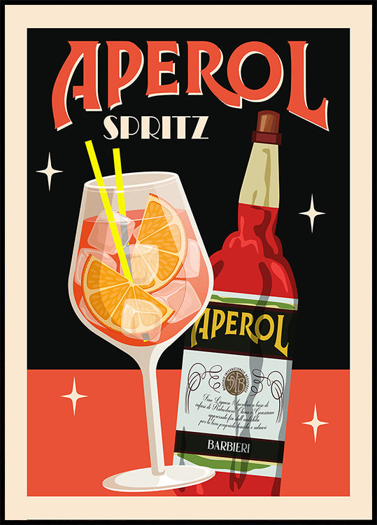Aperol Spritz_Black Plakat