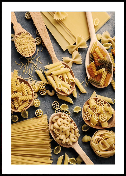 Types of Pasta №3 Plakat