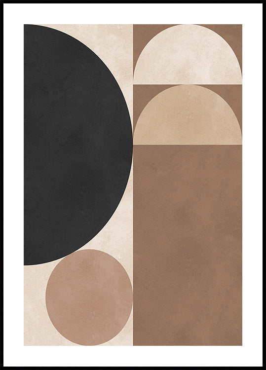 Brown geometry 6 Plakat