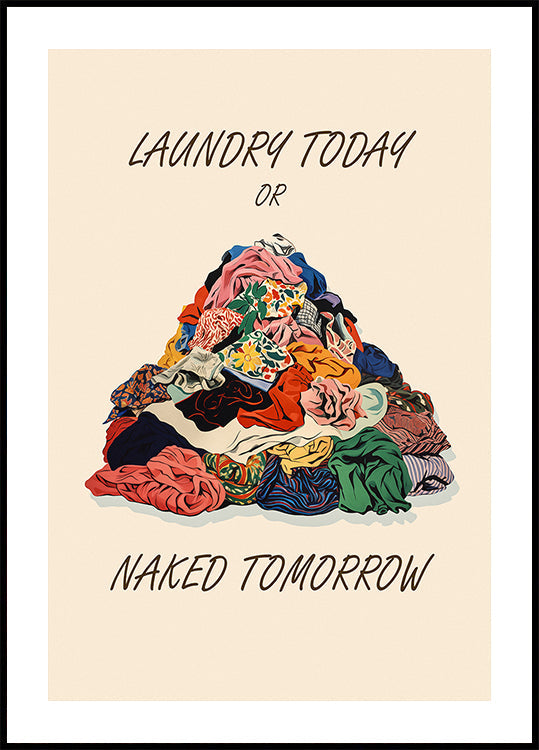 Laundry Naked Plakat