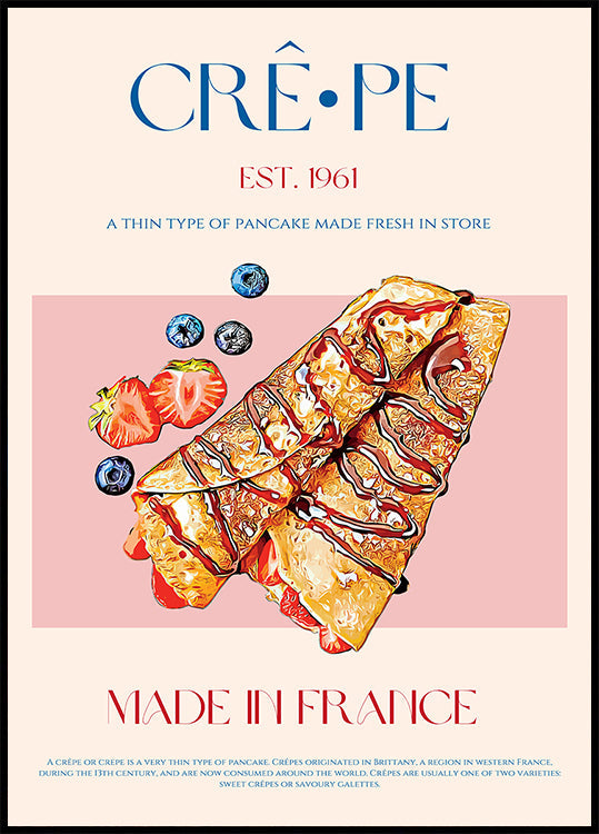 French Crepe Delight Plakat
