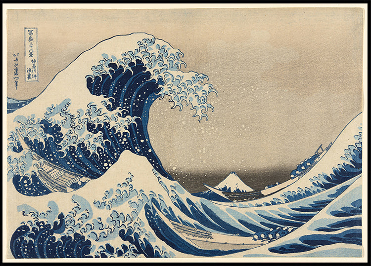 The Great Wave off Kanagawa Plakat