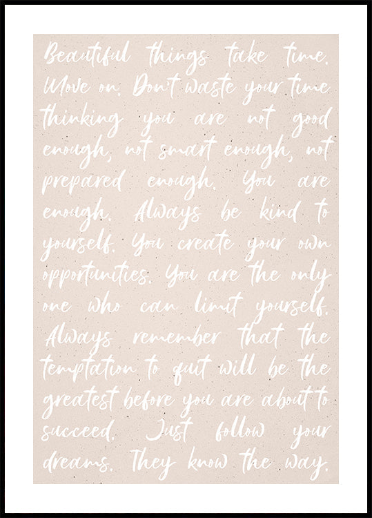 Motivational Quotes Plakat