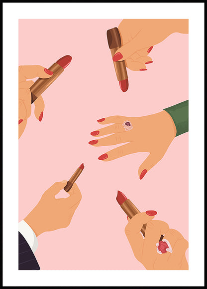 Retro Lipstick Plakat