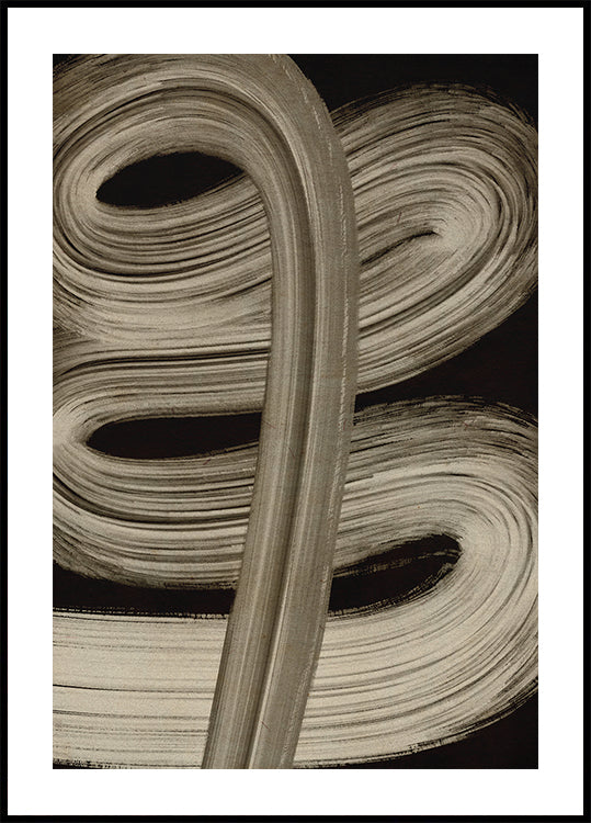 Flowing Strokes Plakat