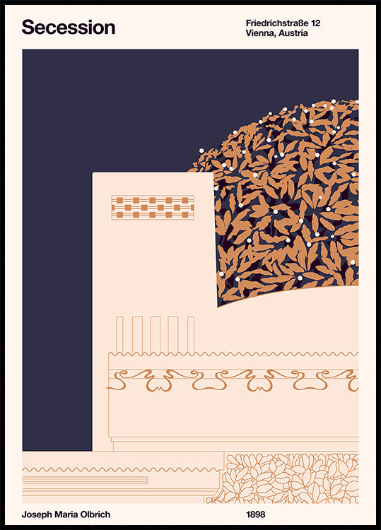 Secession Cream Plakat