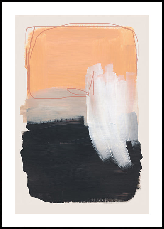 Abstract Brush Strokes 122 Plakat