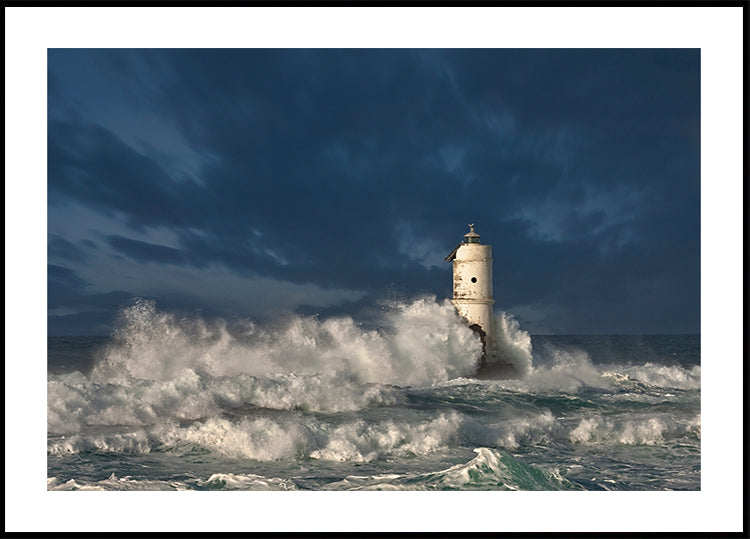 Faro di Mangiabarche(Calasetta-Sardegna) Plakat