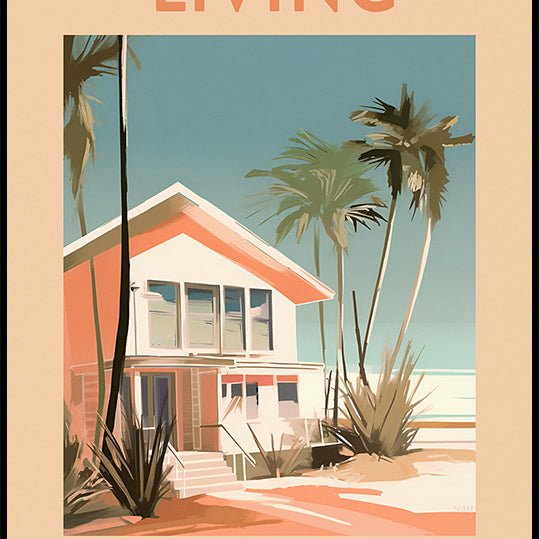 Living La Dolce Vita Retro Plakat