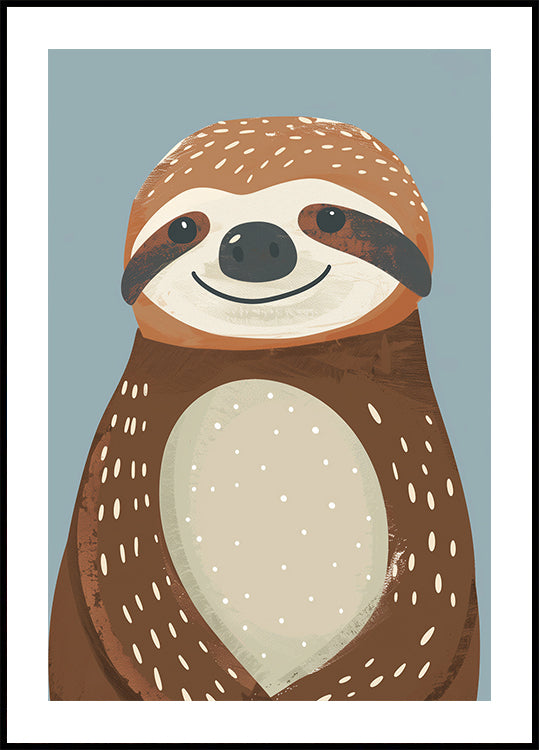 Happy Sloth Plakat