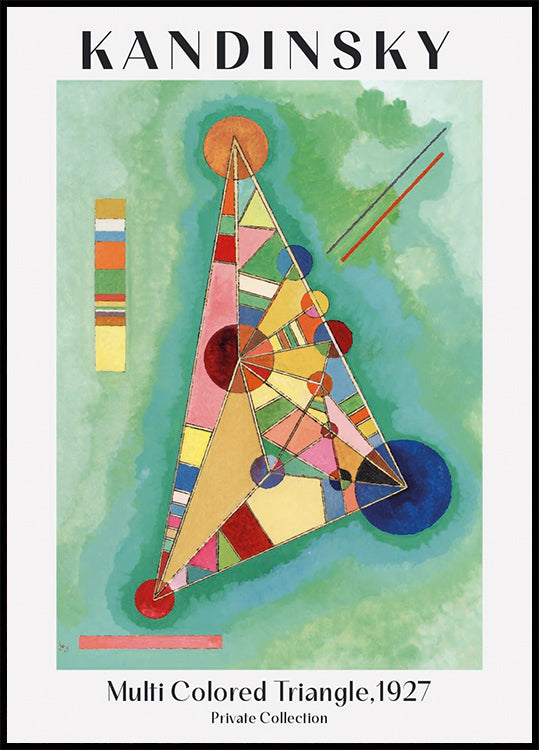 Multi Colored Triangle, 1927, Wassily Kandinsky Plakat