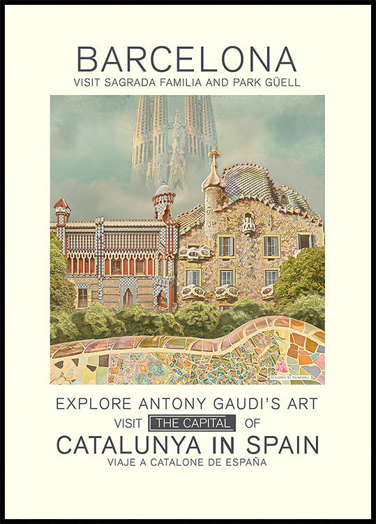 Barcelona print Plakat