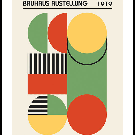 Bauhaus Austellung 1919, Geometric Abstract Plakat