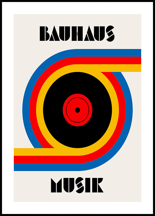 Bauhaus Musik Vinyl Plakat