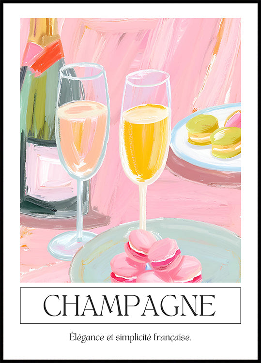 Champagne Plakat