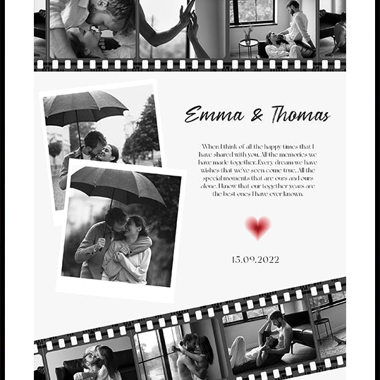 Anniversary Film Photo Collage Plakat