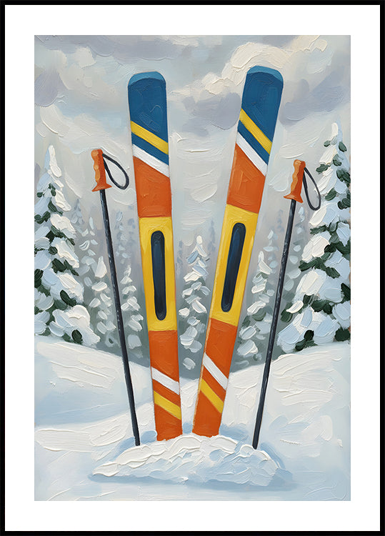 skiing Gear Plakat