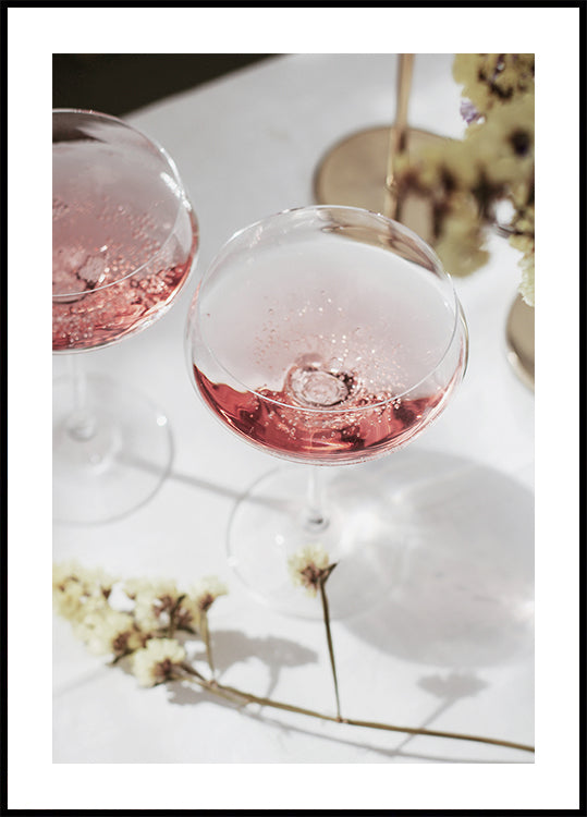 Pink Champagne Celebration Plakat