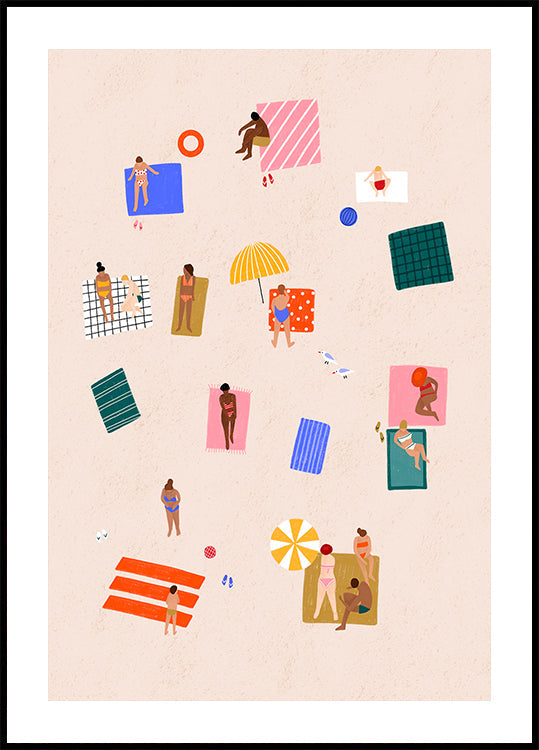 Beach Towel Harmony Plakat