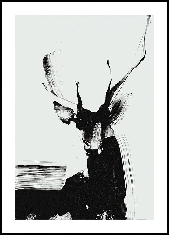 Abstract Deer N1 Plakat