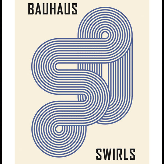 Bauhaus Swirls Plakat