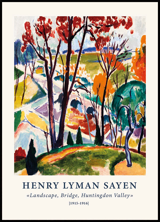 Henry Lyman Sayen, Huntingdon Valley Plakat