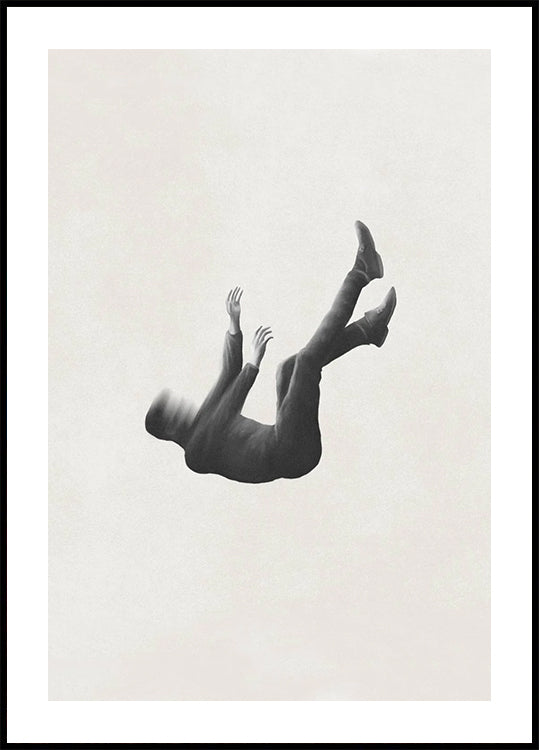 Free Falling, minimalist surreal Plakat