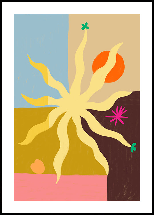 Sun, Fruit and Flower Plakat