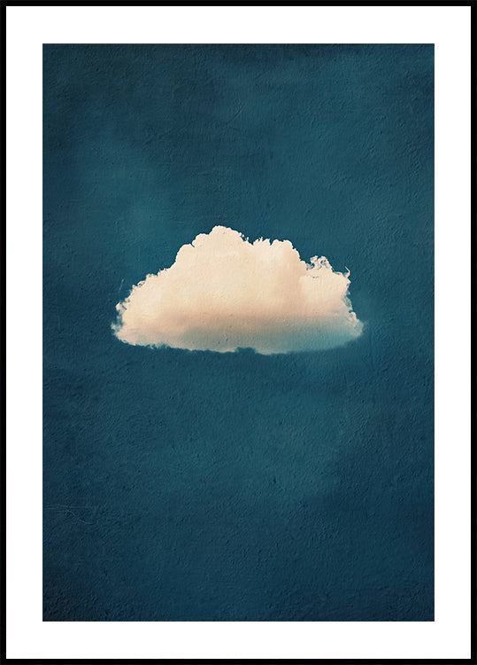 Soft White Cloud on Blue Sky Plakat