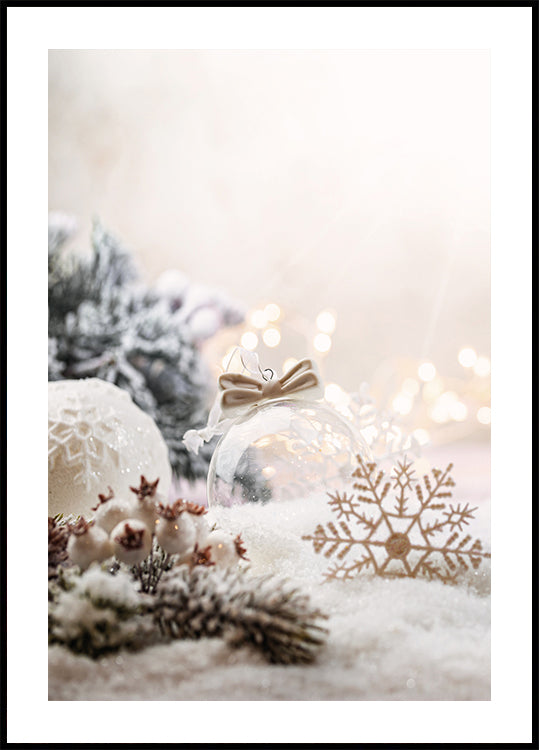 Christmas White Decorations Plakat