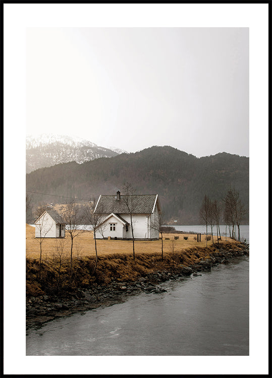 Houses Near The Water Plakat