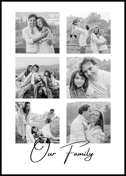 Our Family Collage Plakat