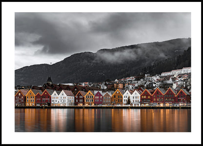 View of Bryggen, Norway Plakat