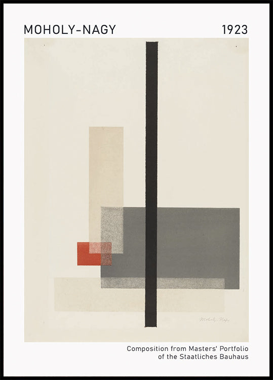 Moholy-Nagy, Bauhaus Composition Plakat