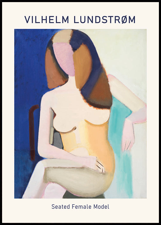 Vilhelm Lundstrøm, Seated Female Model Plakat