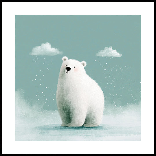 Happy polar bear Plakat