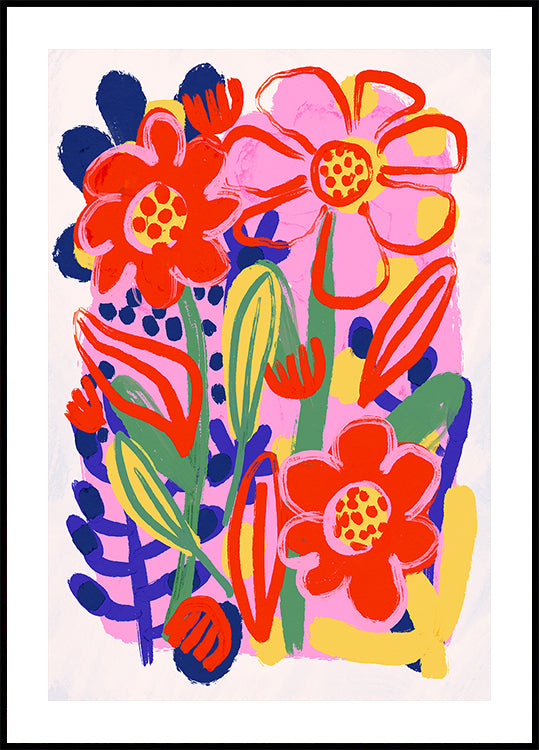 Floral Joyburst Plakat