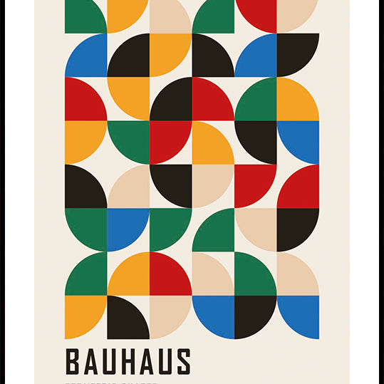 Bauhaus Geometric Shapes No.3 Plakat