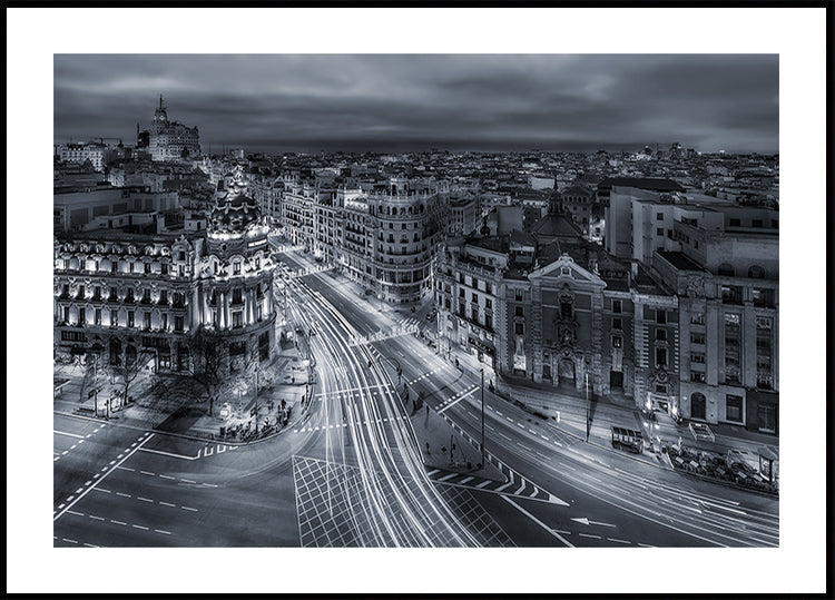 Madrid City Lights Plakat