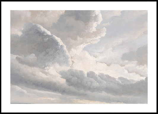 Study of Clouds with a Sunset Plakat