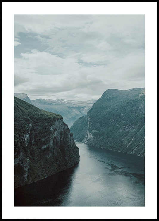 Majestic Fjord Landscape Plakat