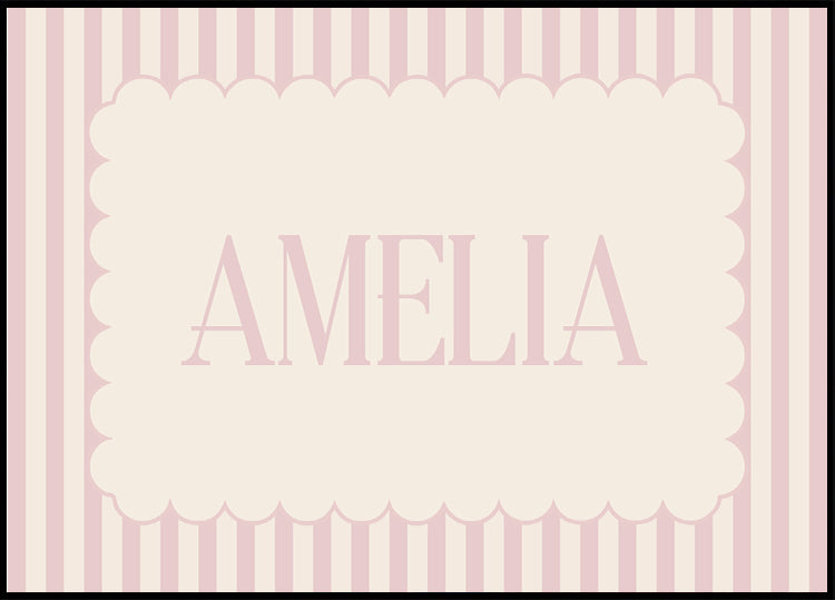Personalized Girl Name Plakat