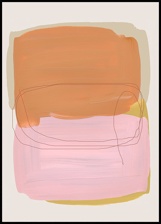 Abstract Brush Strokes 121 Plakat