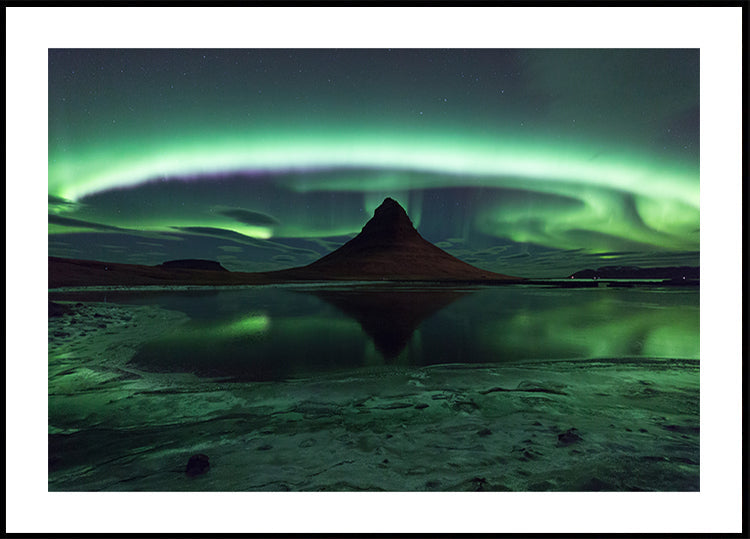 Kirkjufell Aurora Plakat